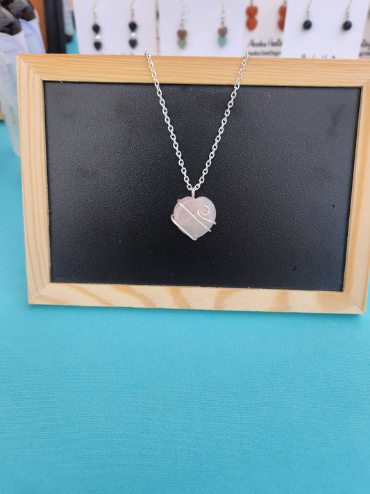 Pink Quartz Necklace