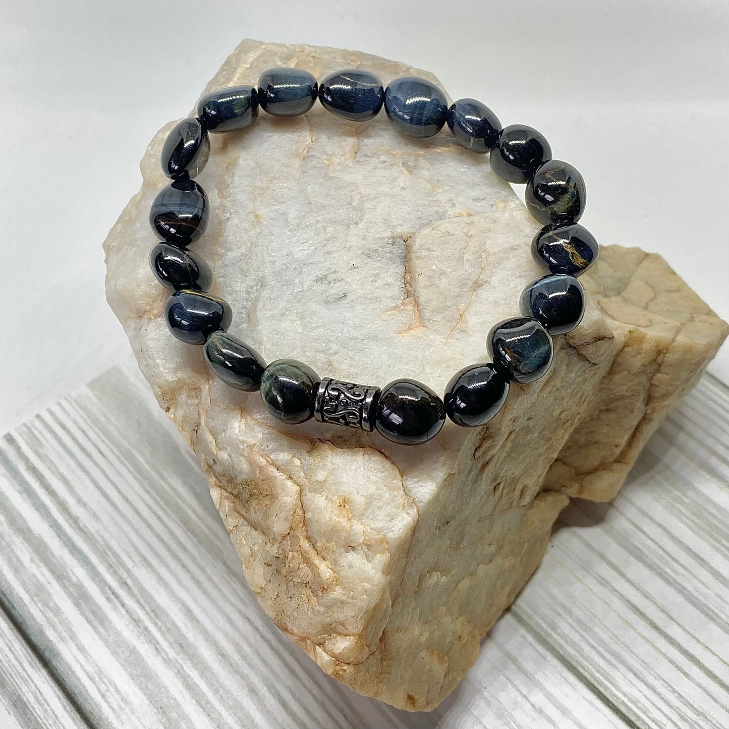 Blue Tigers Eye Bracelet