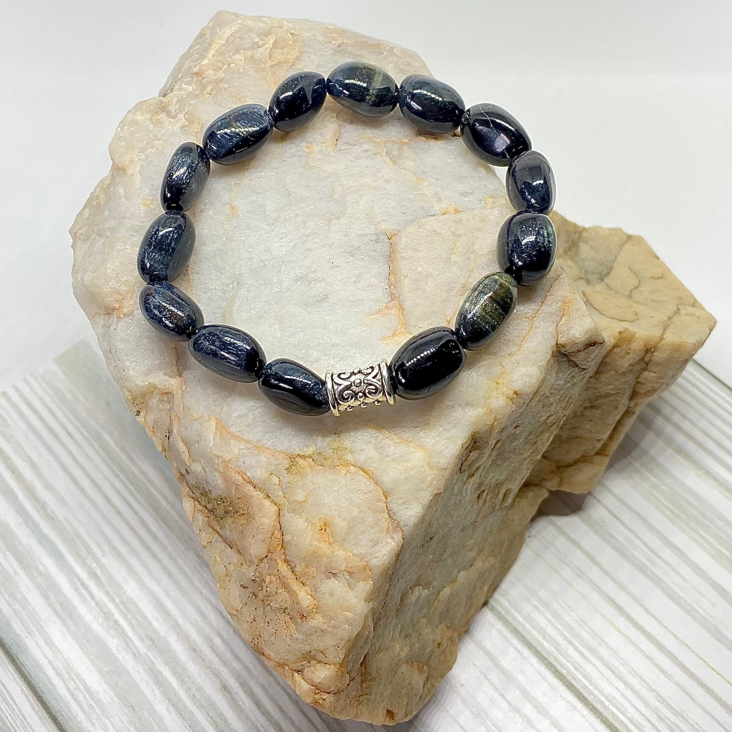 Blue Tigers Eye Bracelet