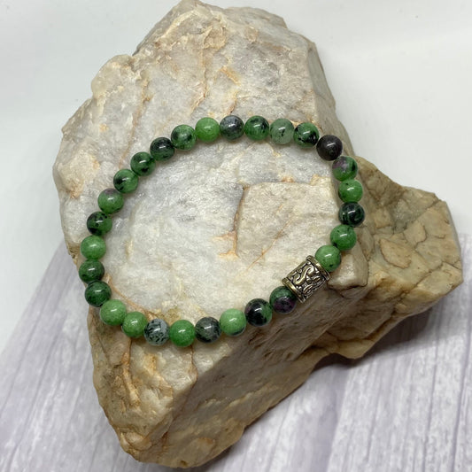 Ruby Zoisite Crystal Bracelet